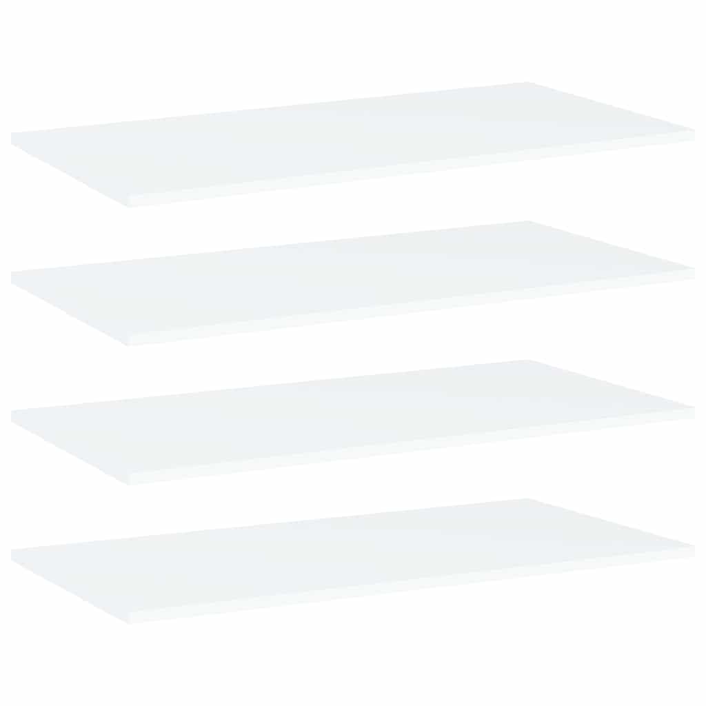 Vidaxl wandschappen 4 st 80x40x1,5 cm bewerkt hout wit