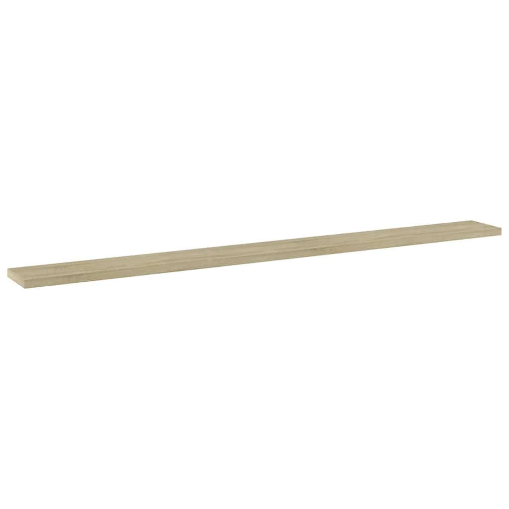 Vidaxl wandschappen 4 st 100x10x1,5 cm spaanplaat sonoma eikenkleurig