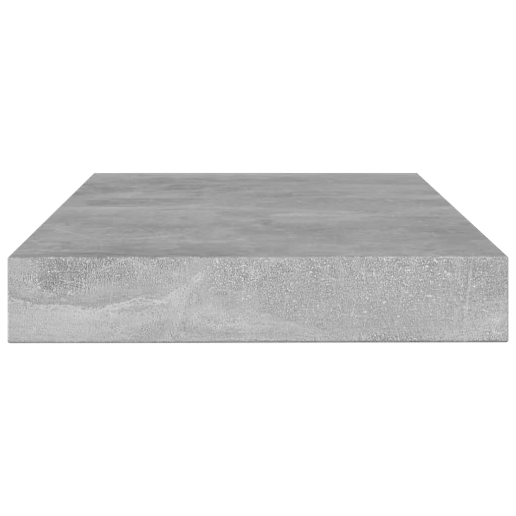 Vidaxl wandschappen 4 st 100x10x1,5 cm bewerkt hout betongrijs
