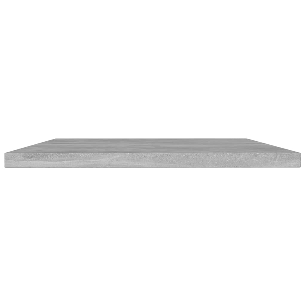 Vidaxl wandschappen 4 st 100x20x1,5 cm bewerkt hout betongrijs