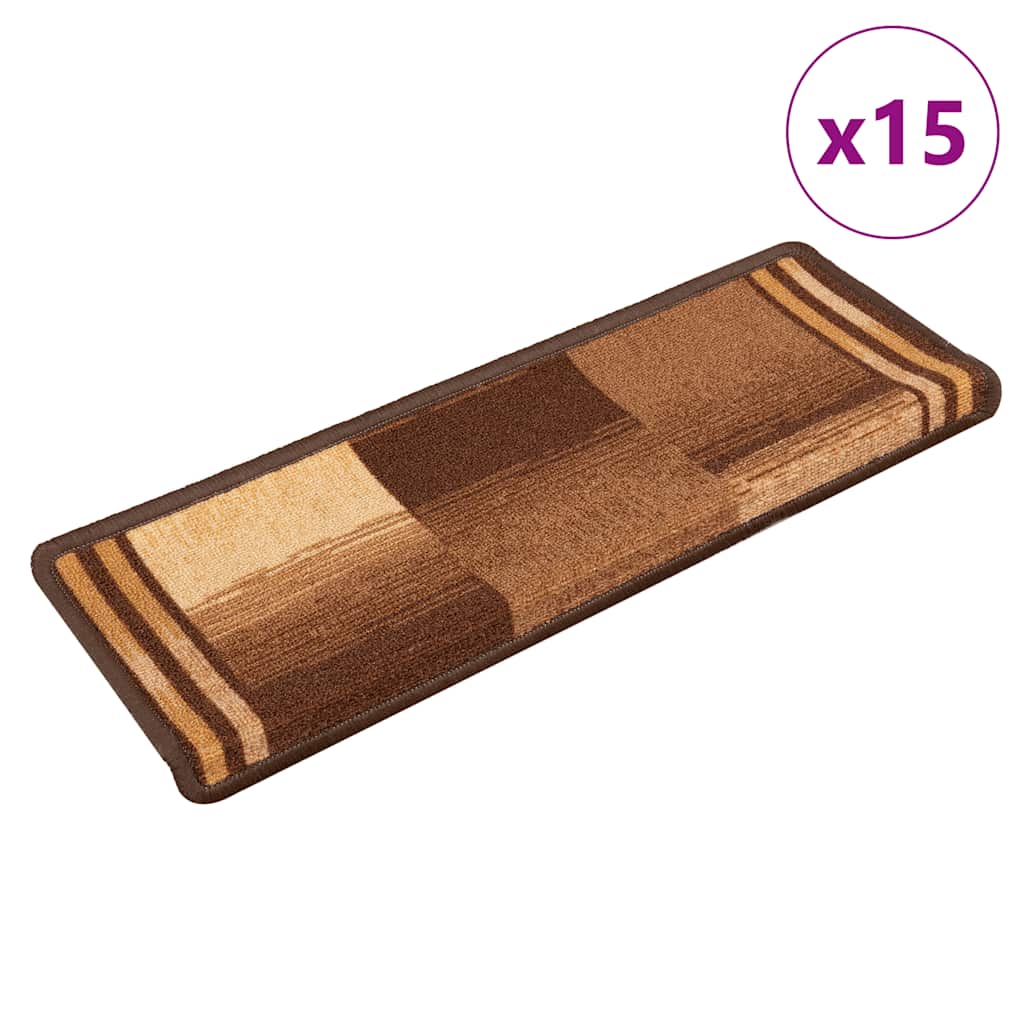 Vidaxl -Treppen selbst -adhäsiv 15 ST 65x21x4 cm Braun