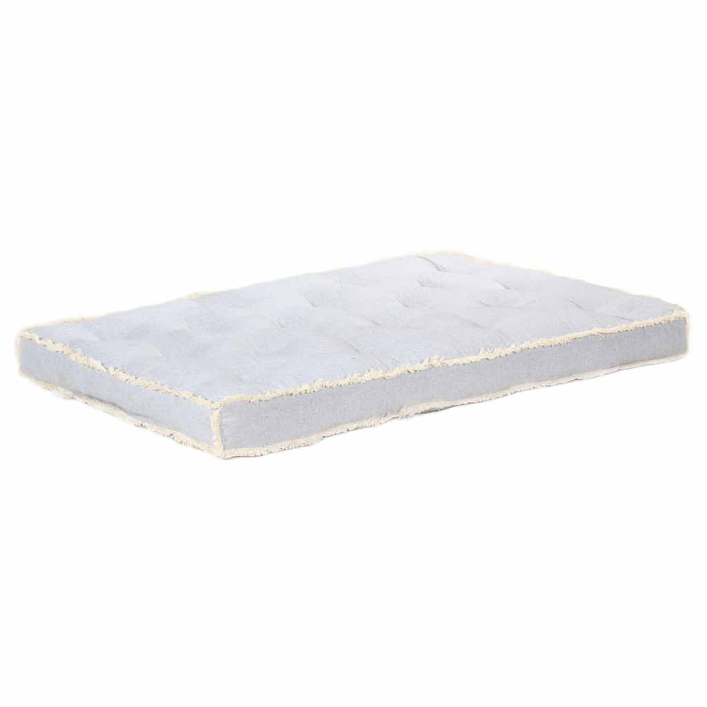 Vidaxl -Sofa -Kissen Palette 120x80x10 cm Grau