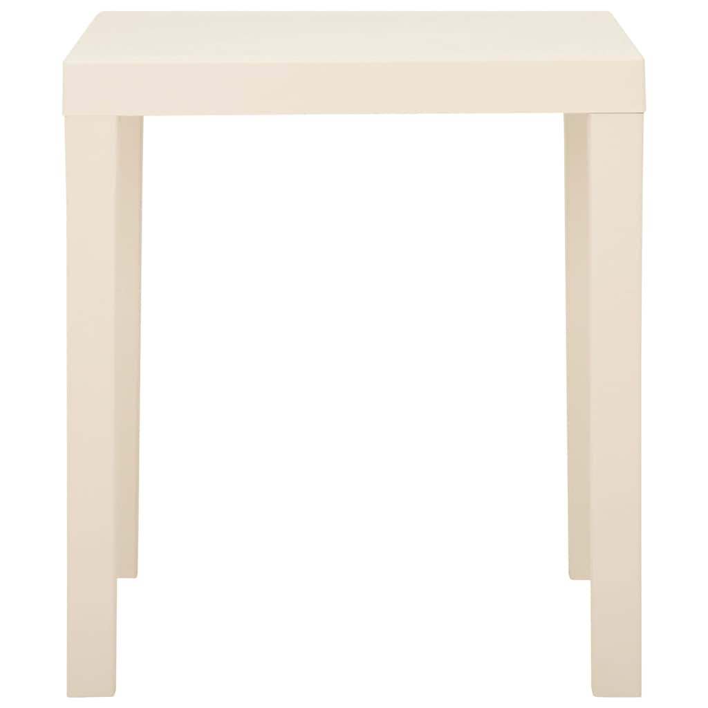 Vidaxl tuintafel 79x65x72 cm kunststof wit