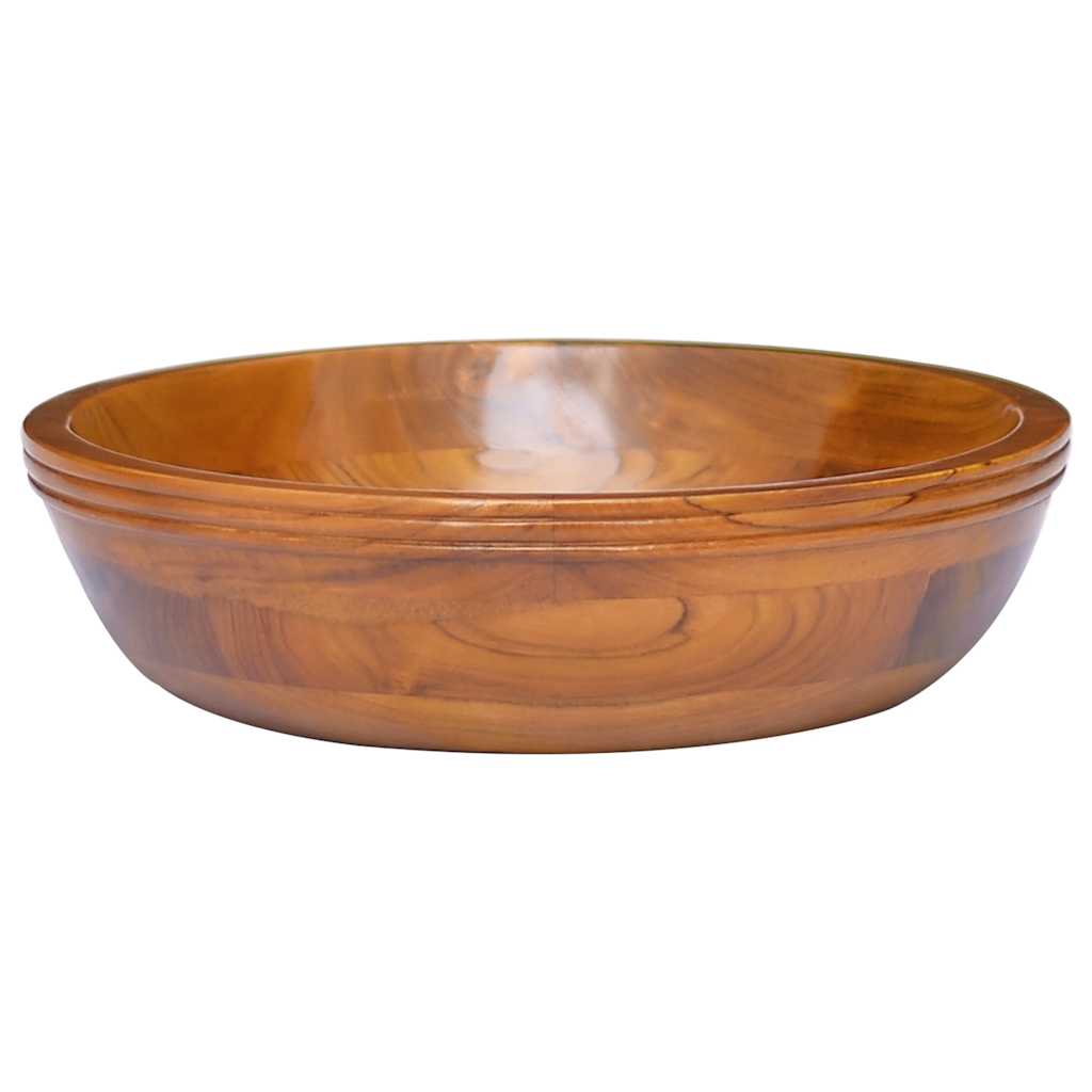 Vidaxx Waschbecken ø40x10 cm massives Teakholz
