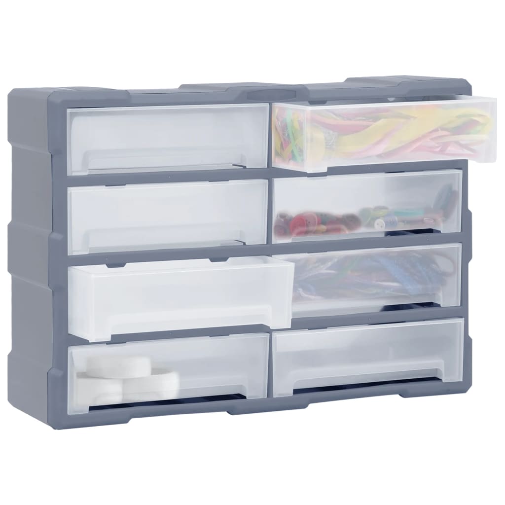 VIDAXL -Organizer mit 8 großen Schubladen 52x16x37 cm