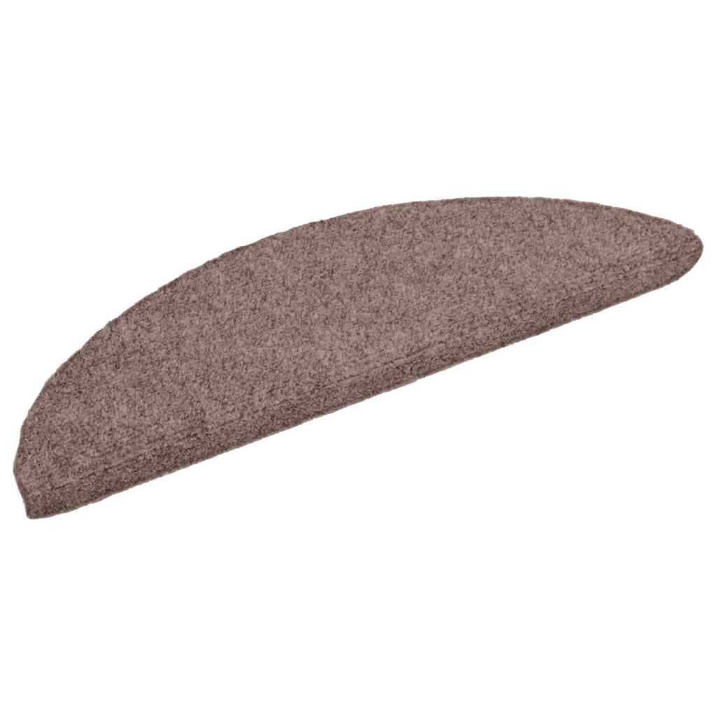 Vidaxl Treppenmatten Selbstadhäsiv 5 Teile 56x17x3 cm hellbraune Hemisphäre