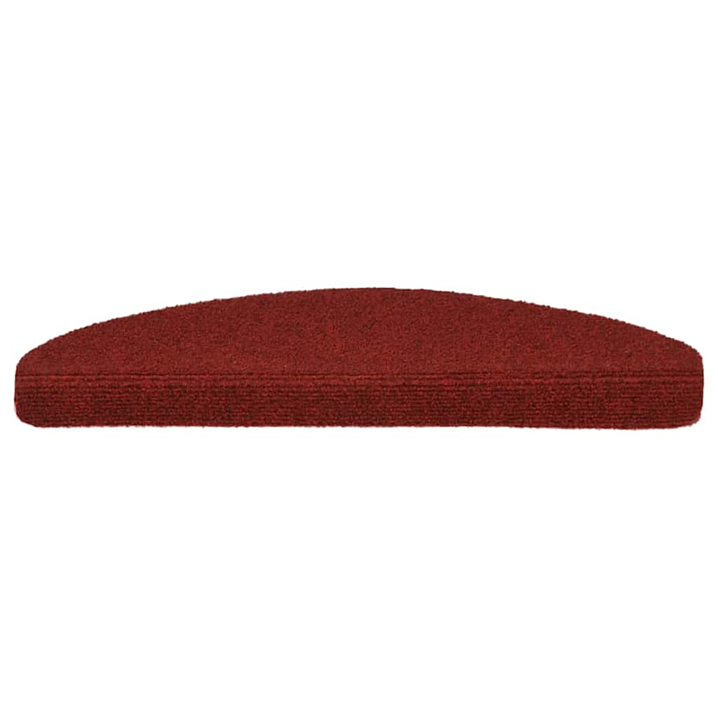 Vidaxl Treppenmatten Selbstadhäsiv 5 Teile 65x21x4 cm Bordeaux Red Semi -Rounds groß
