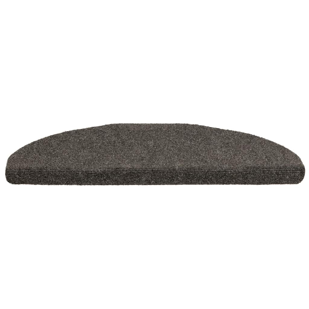 Vidaxl -Treppenmatten Selbstadhäsiv 5 Teile 65x21x4 cm Anthrazithemisphäre groß
