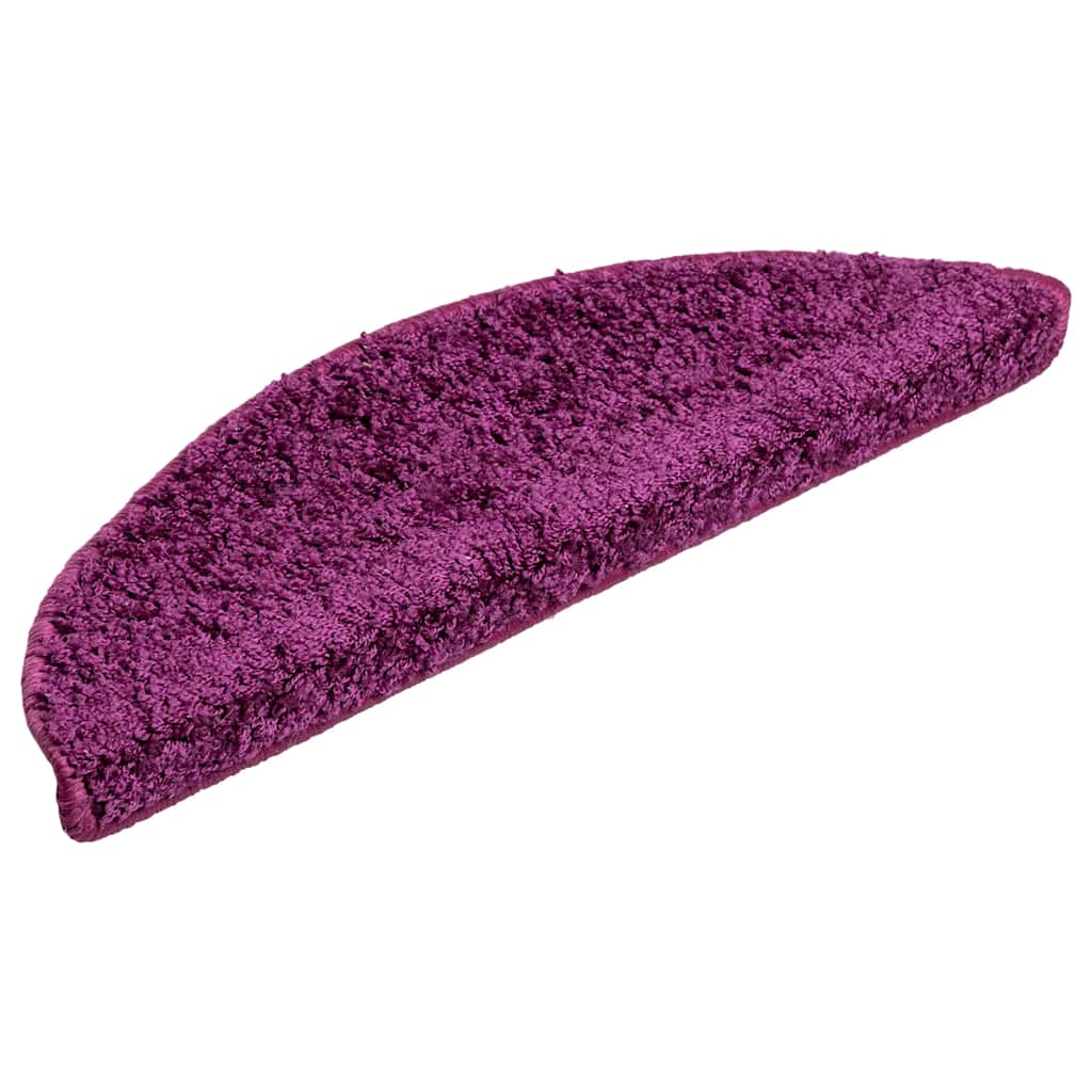 VIDAXL -Treppenmatten 10 ST 56x17x3 cm violette Hemisphäre
