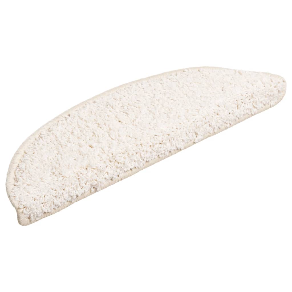 Vidaxx Stufenmatten 10 Stück 56x17x3 cm weiß halbrund