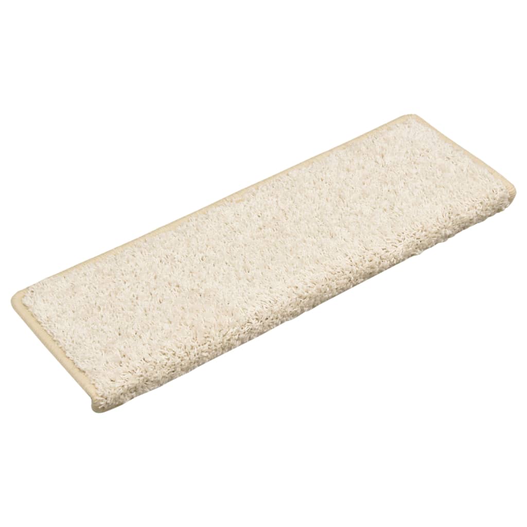 VidaXL Stufenmatten 10 Stück 65x21x4 cm weiß