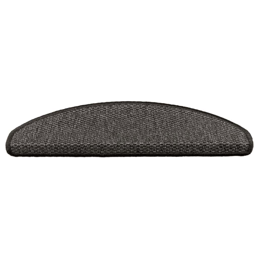 Vidaxl-Treppen selbst klebend 15st Sisal Look 65x21x4cm Anthrazitfarbe