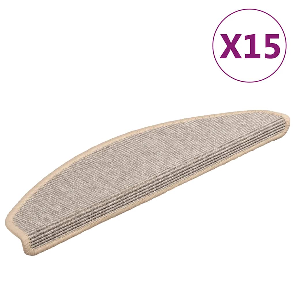 Vidaxx Stufenmatten 15 St. 65x21x4 cm silber halbrund groß