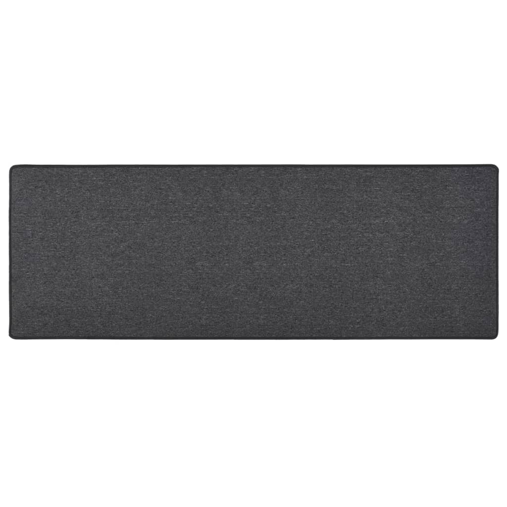 VIDAXL -Teppichläufer 80x250 cm Anthrazit -ausgelöst