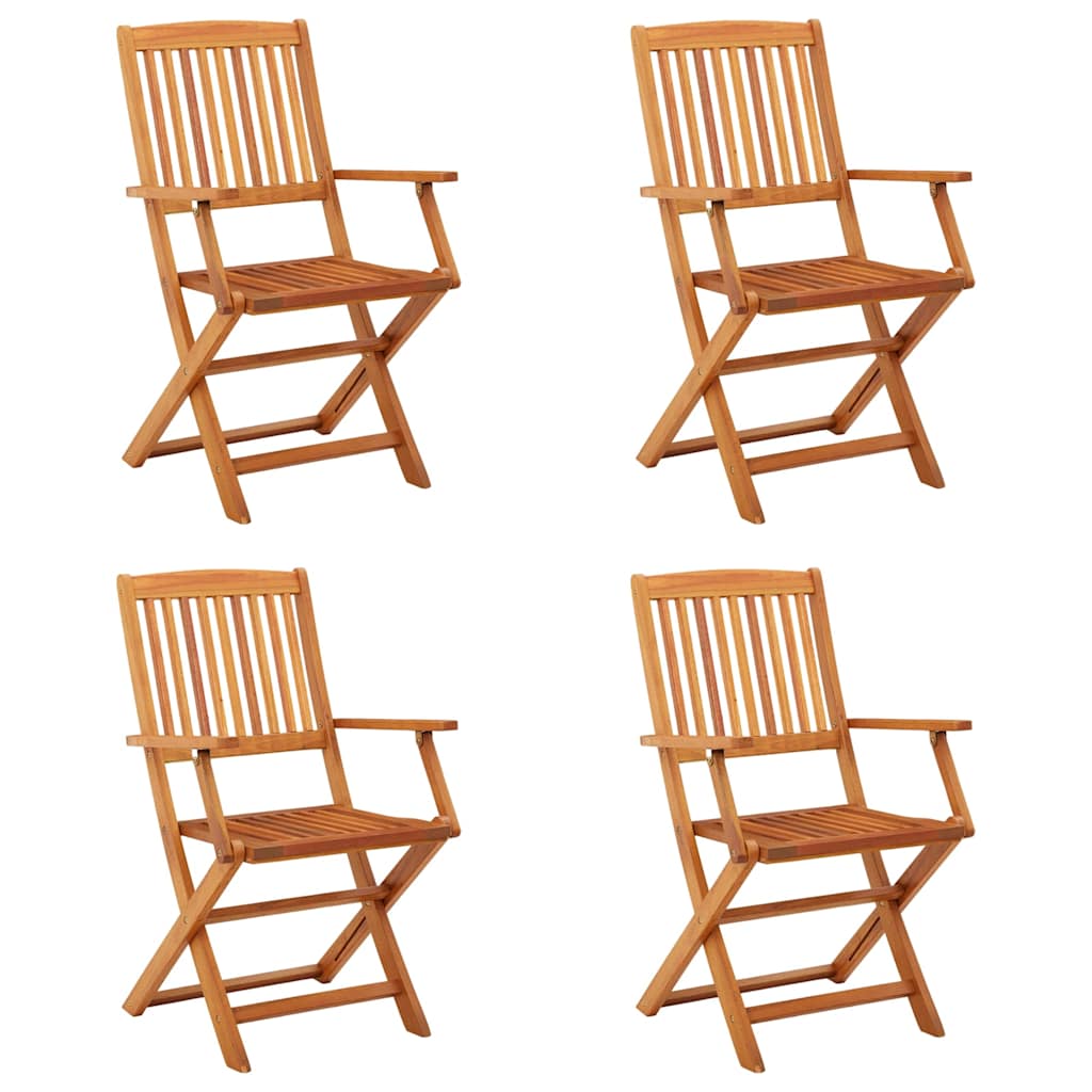 Vidaxl tuinstoelen 4 st inklapbaar massief eucalyptushout