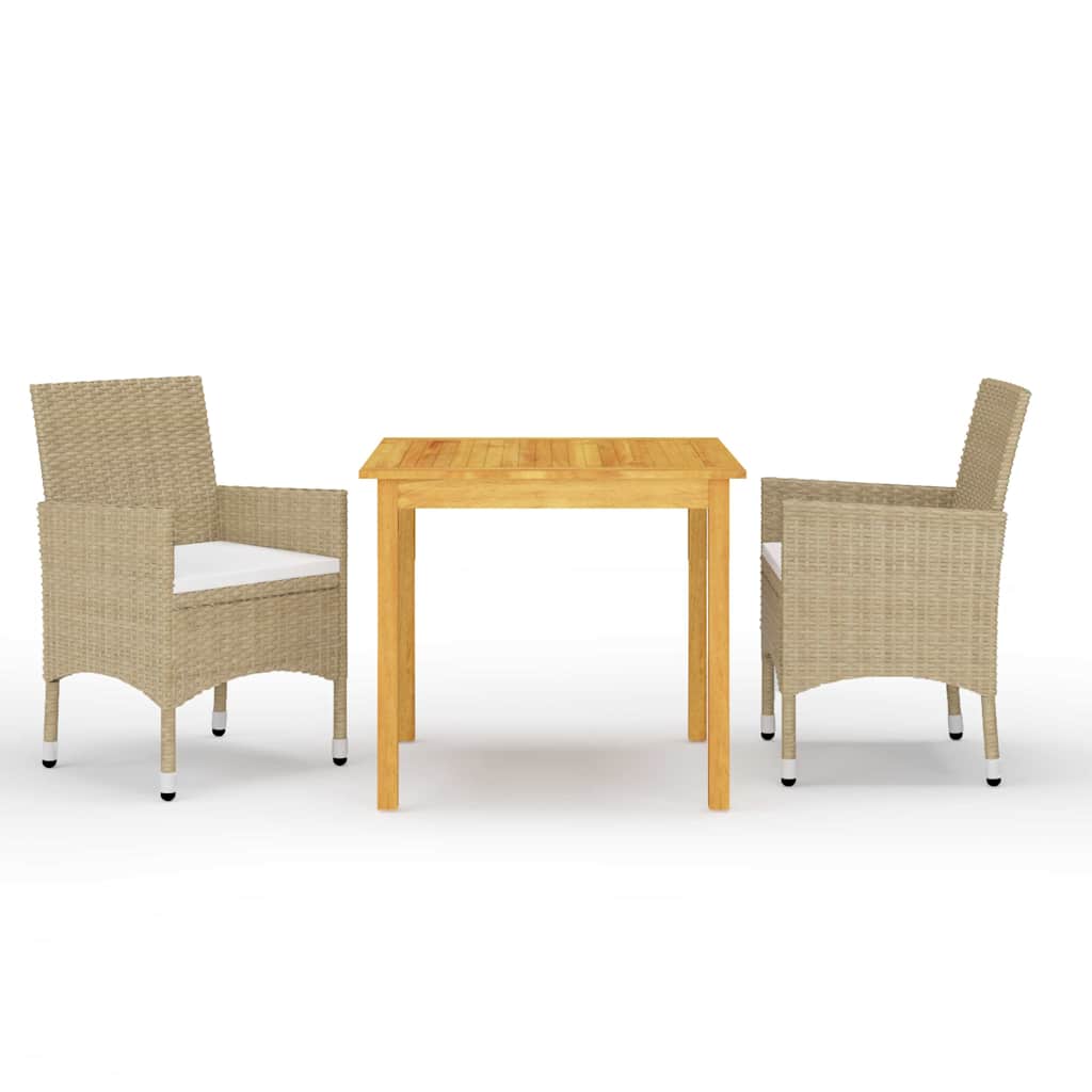 Vidaxl 3-delige tuinset beige