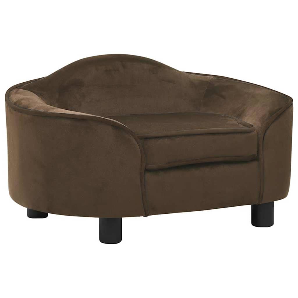 Vidaxxl Hundesofa 67x47x36 cm Plüsch braun