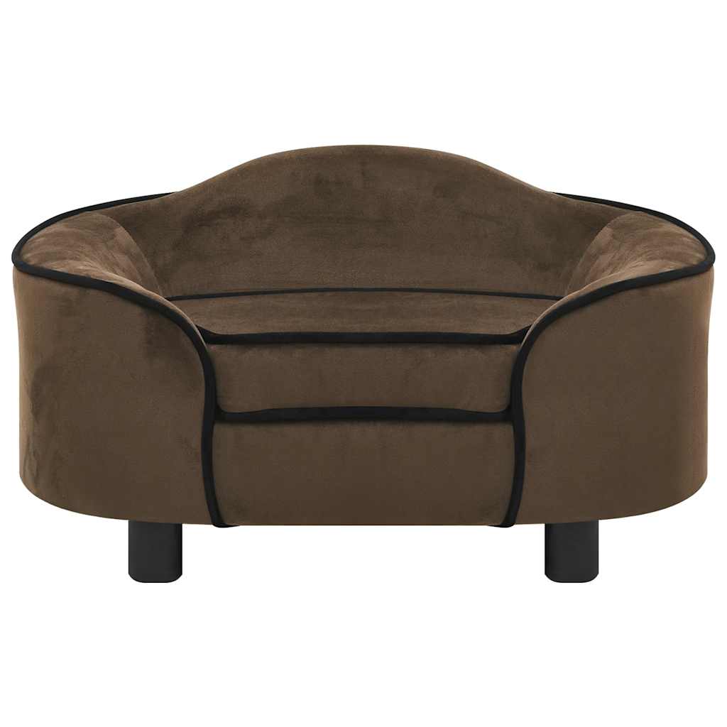 Vidaxxl Hundesofa 67x47x36 cm Plüsch braun