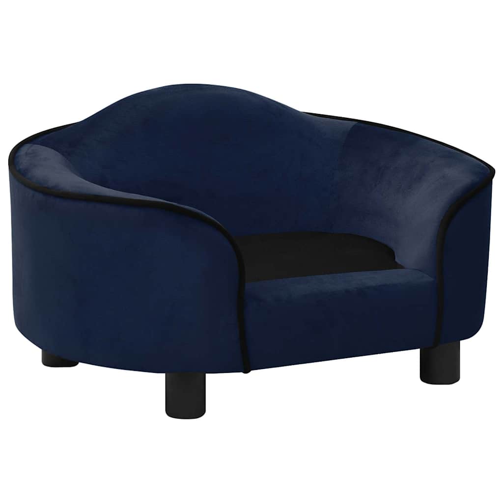 Vidaxxl Hundesofa 67x47x36 cm Plüsch blau