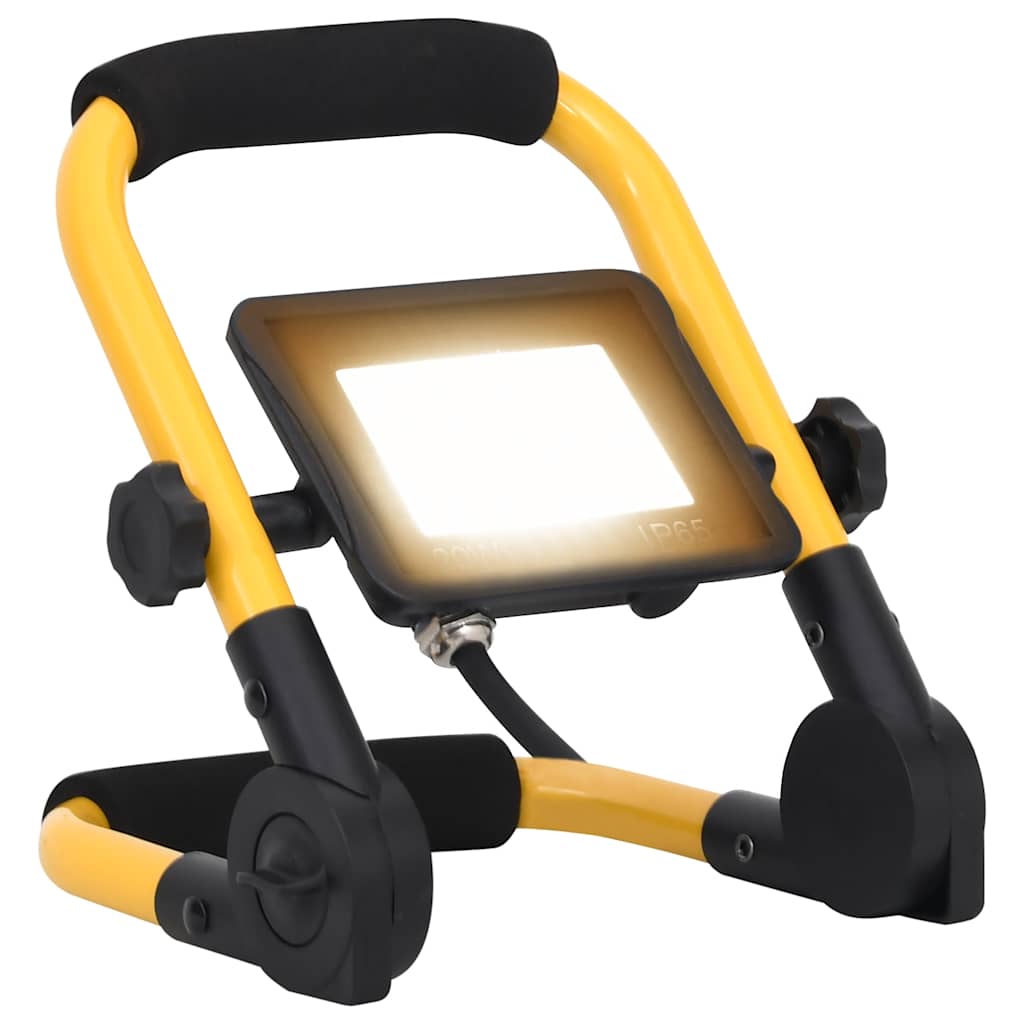 Vidaxl -Scheinwerfer mit Griff LED 20 W warmes Weiß