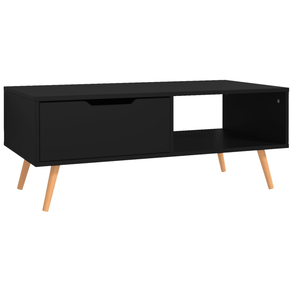 Vidaxl salontafel 100x49,5x43 cm bewerkt hout zwart