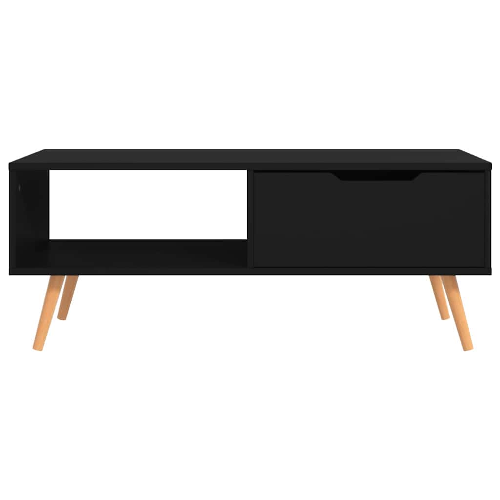 Vidaxl salontafel 100x49,5x43 cm bewerkt hout zwart