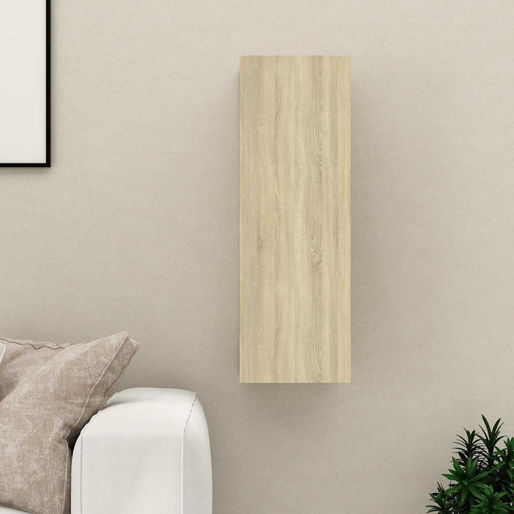 Vidaxl tv-meubel 30,5x30x90 cm bewerkt hout sonoma eikenkleurig