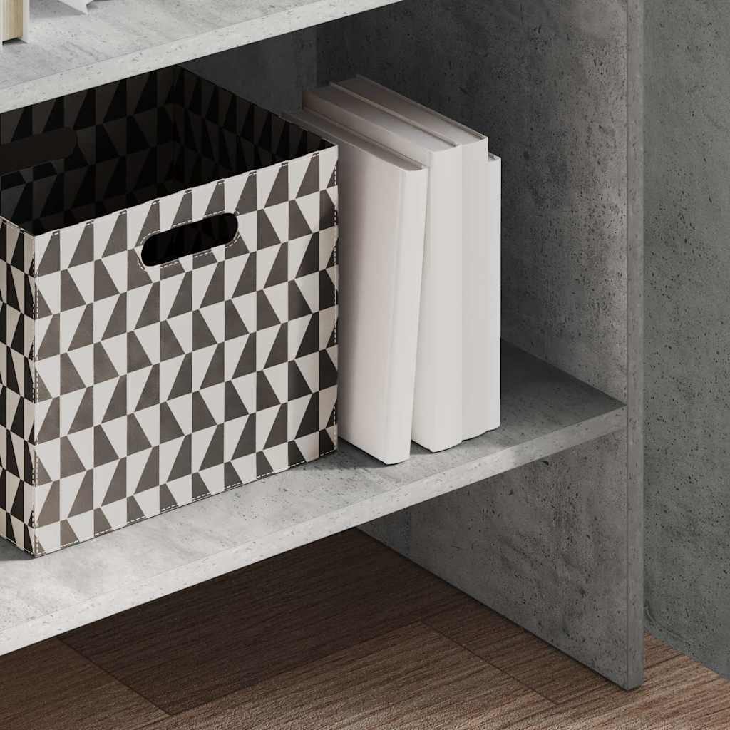 Vidaxl boekenkast 60x35x180 cm bewerkt hout betongrijs