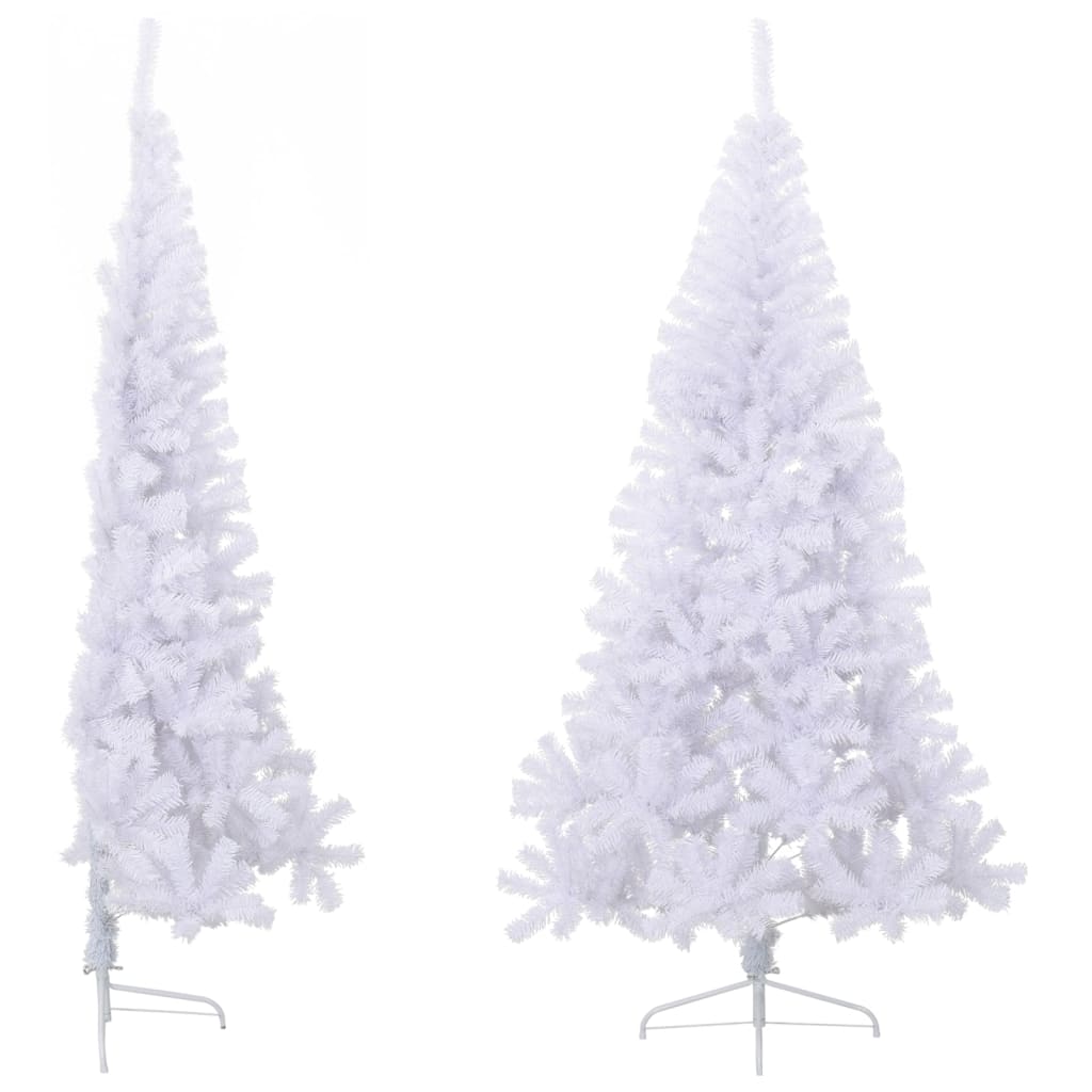 Vidaxl Kunstkerstboom mit Standardhälften 210 cm PVC Green
