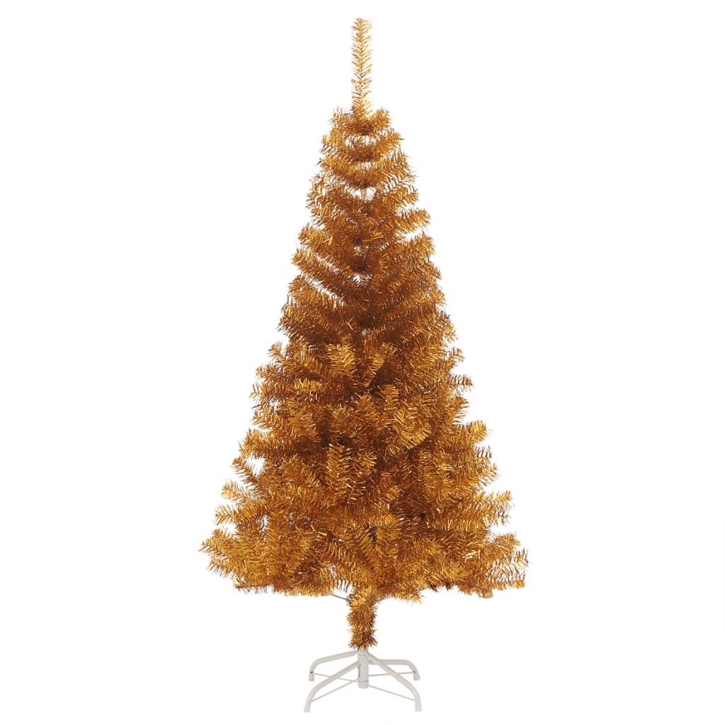 Vidaxl Kunstkerstboom mit Standard mit einer goldfarbenen Standardkappe von 120 cm