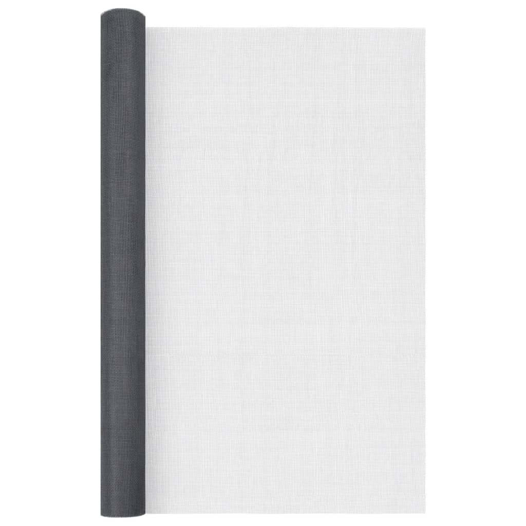 Vidaxl -Netz 112x2000 cm Glasfasergrau