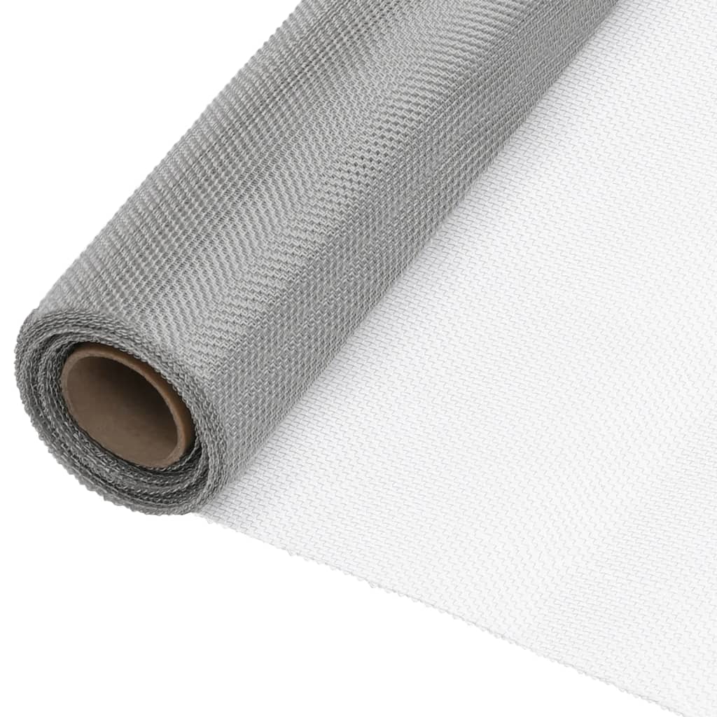 VIDAXL MESH 60x2000 cm Edelstahl Silberfarbe
