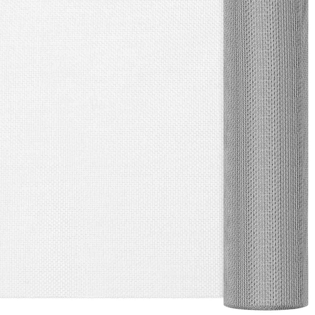 Vidaxl -Netz 112x2000 cm Edelstahl Silberfarbe