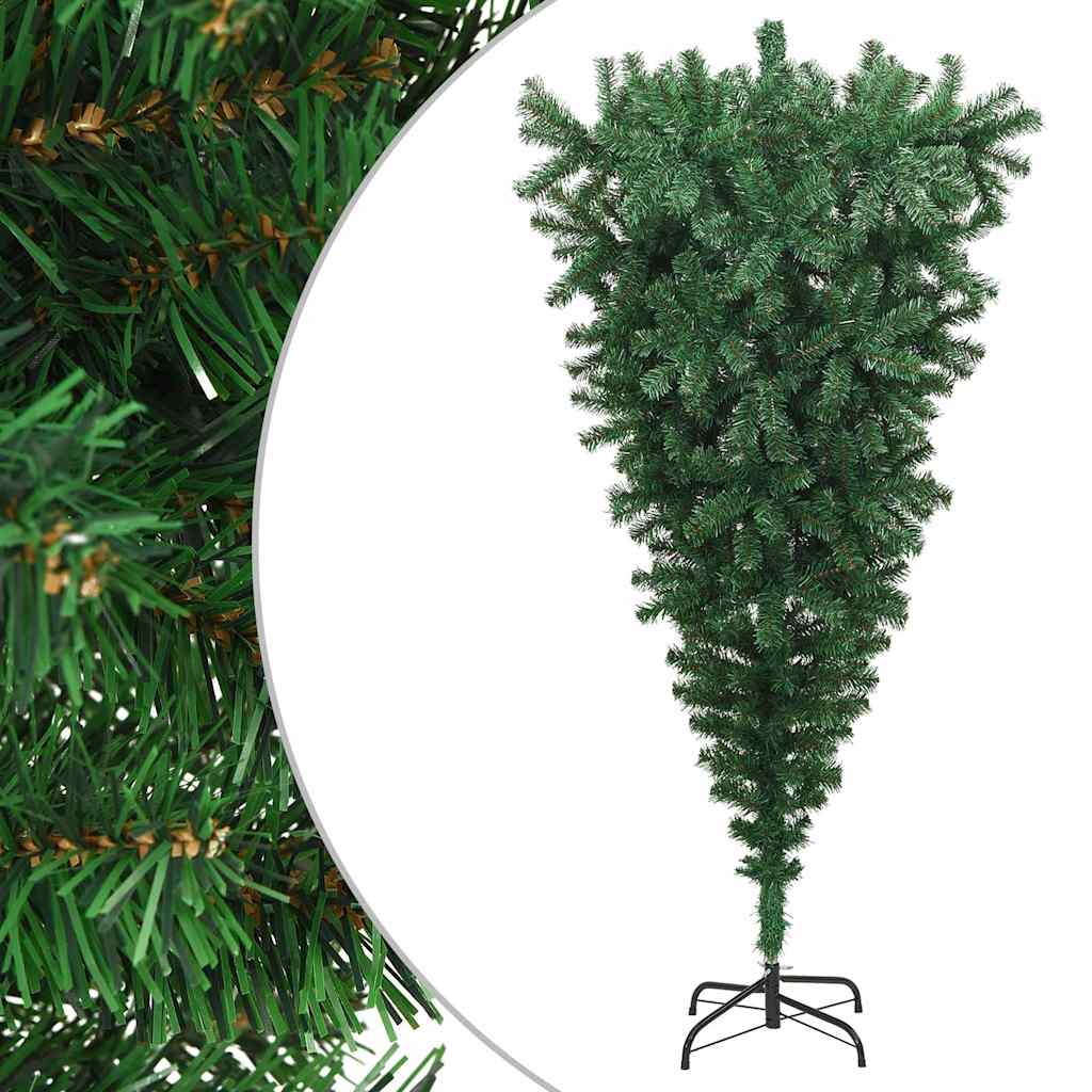 Vidaxl Kunstkerstboom mit Standard 180 cm Grün umgekehrt