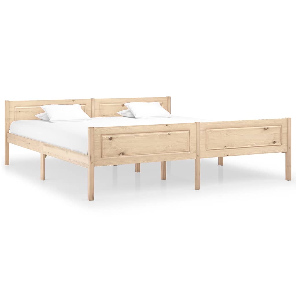 Vidaxl bedframe massief grenenhout 180x200 cm