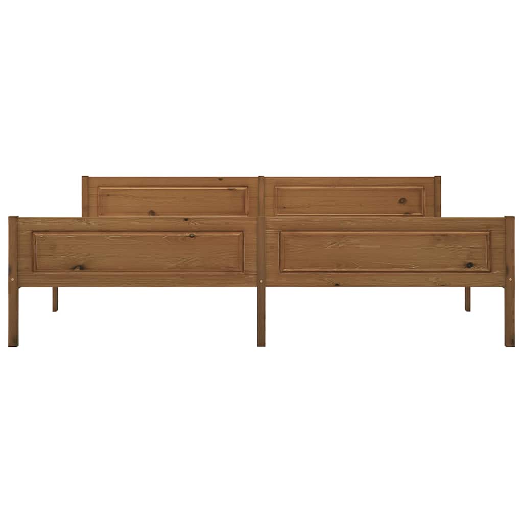 Vidaxl bedframe massief grenenhout honingbruin 200x200 cm