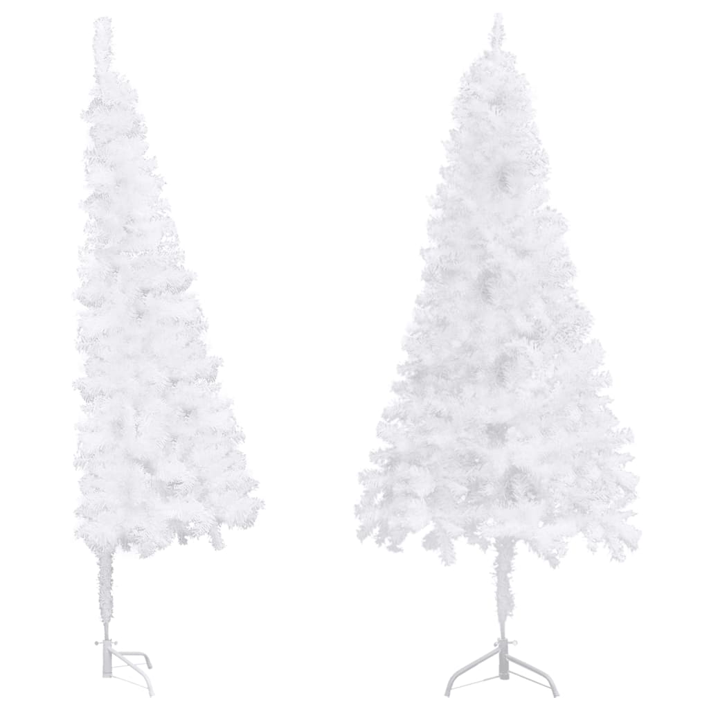 Vidaxl Kunstkerstboom Hoek 240 cm PVC Weiß