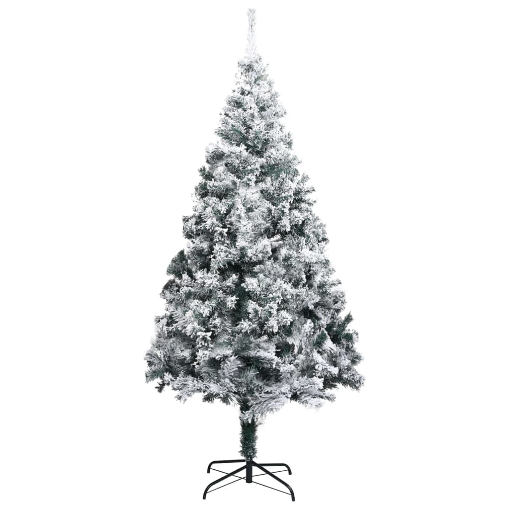 VidaXL Künstlicher Weihnachtsbaum mit Schneeflocken 300 cm PVC Grün