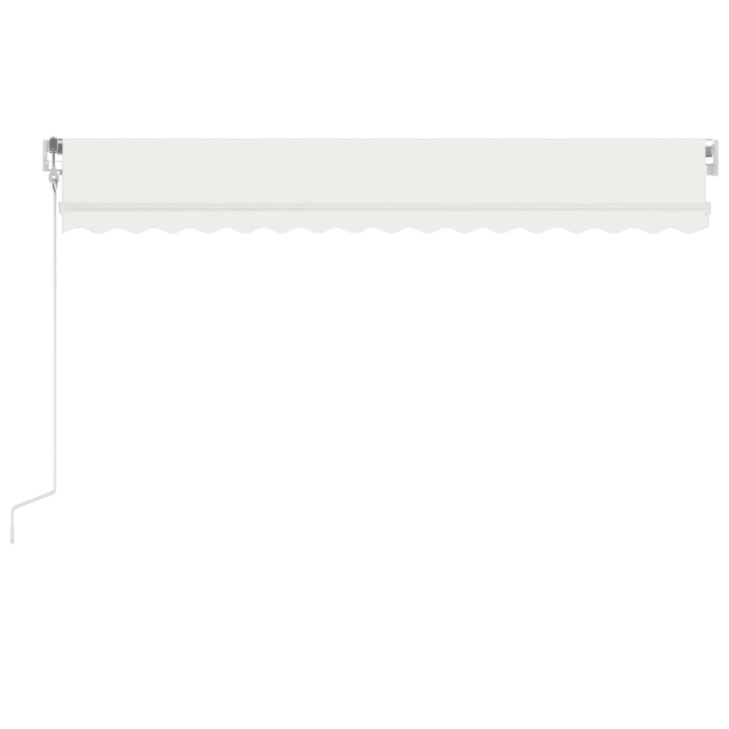 Vidaxl Luifel Automatik mit LED- und Windsensor 400x300 cm Creme Farbe