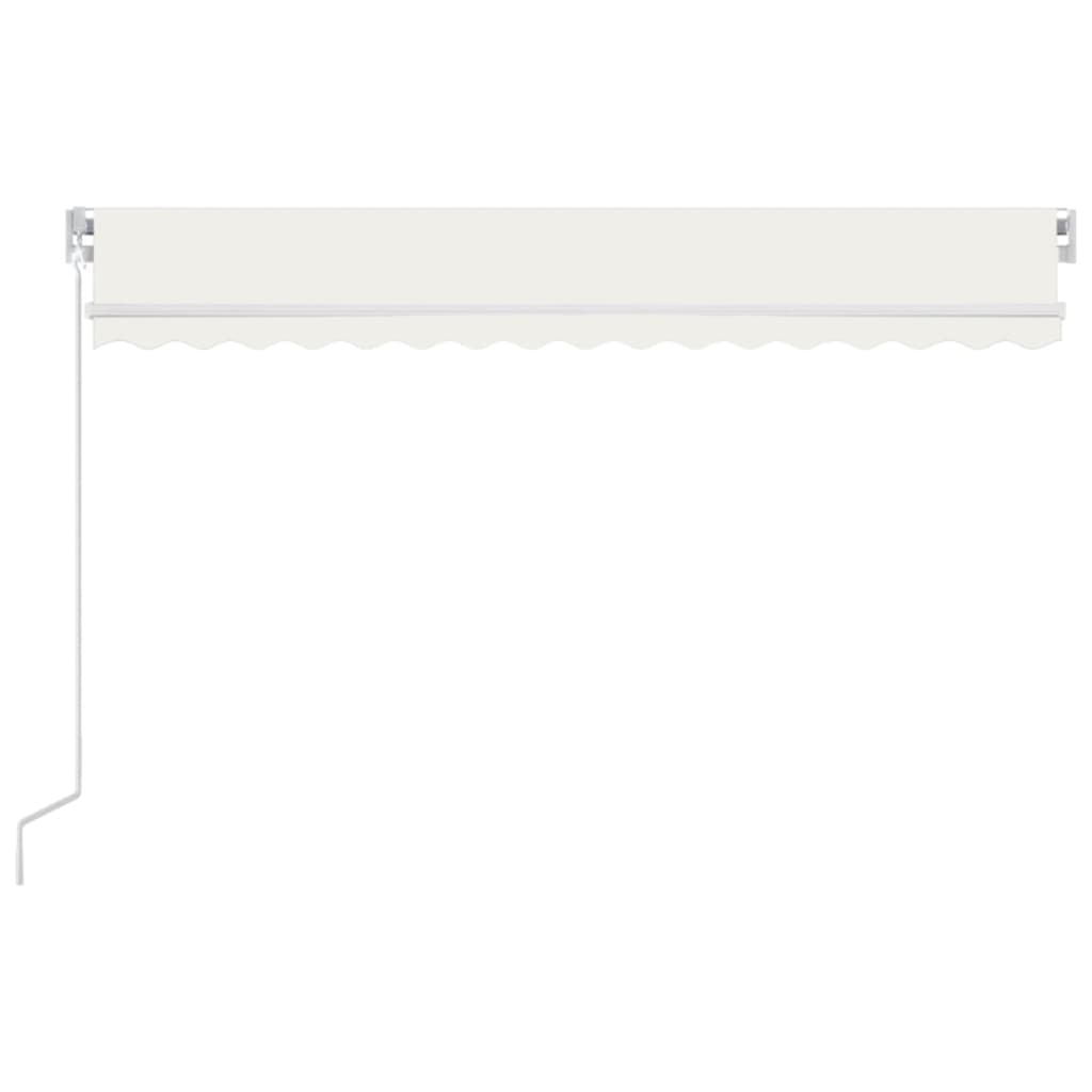 Vidaxl luifel erstreckt sich manuell 400x350 cm cremefarben.