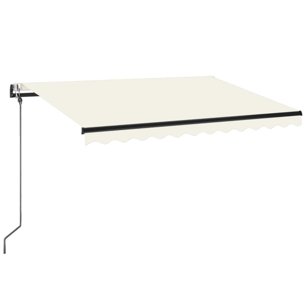 Vidaxl Luifel Automatik mit LED- und Windsensor 350x250 cm Creme Farbe
