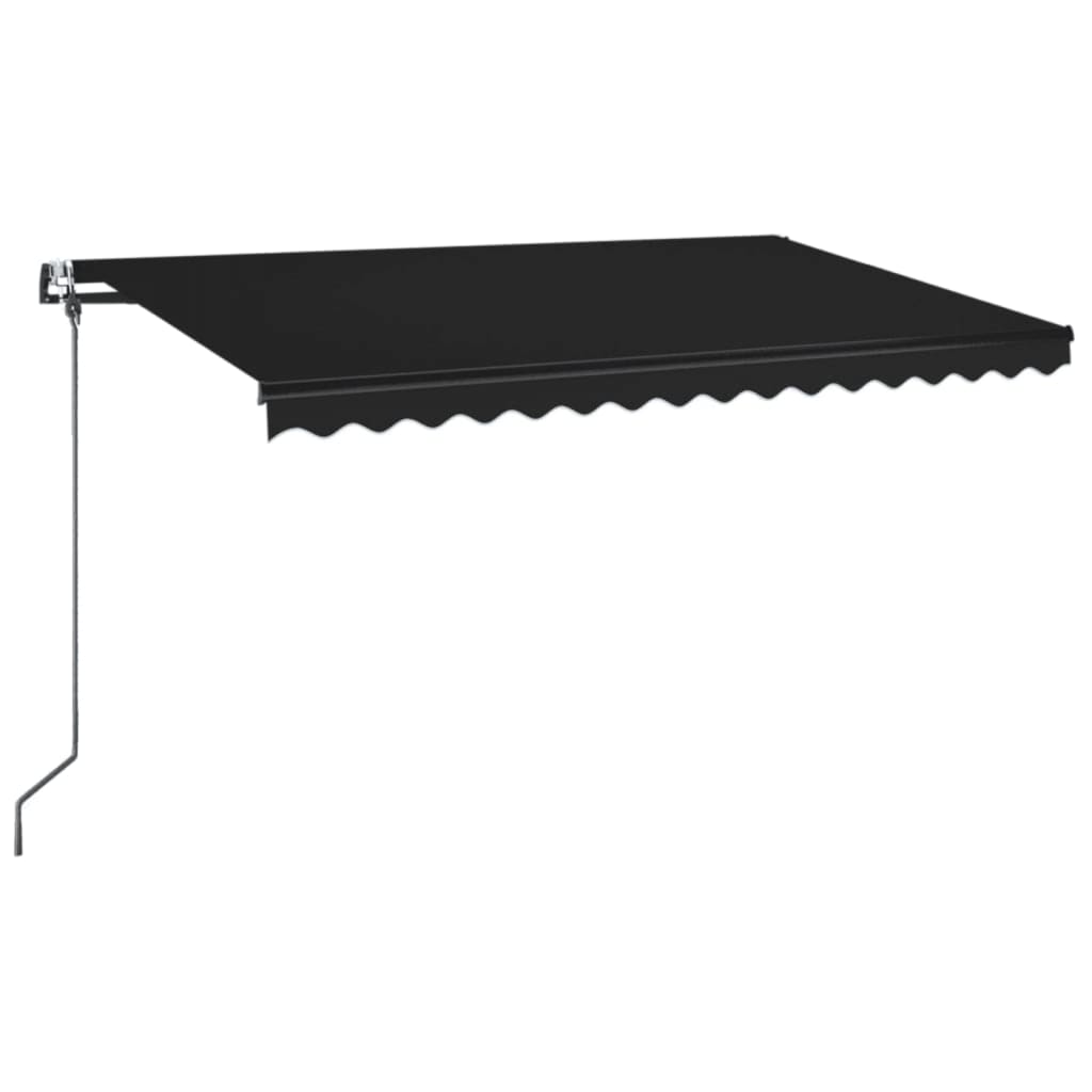 Vidaxl Luifel Automatik mit LED- und Windsensor 450x350 cm Anthrazit