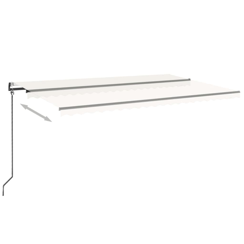 Vidaxl luifel erstreckt sich automatisch 500x350 cm cremefarben.