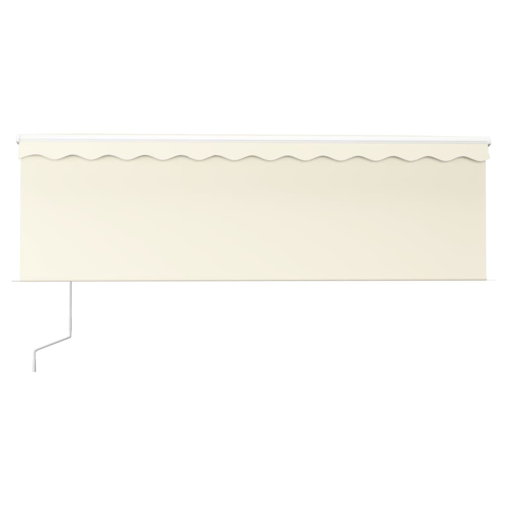 Vidaxl luifel exponierbar mit Roller Blind 4x3 M Creme Farbe