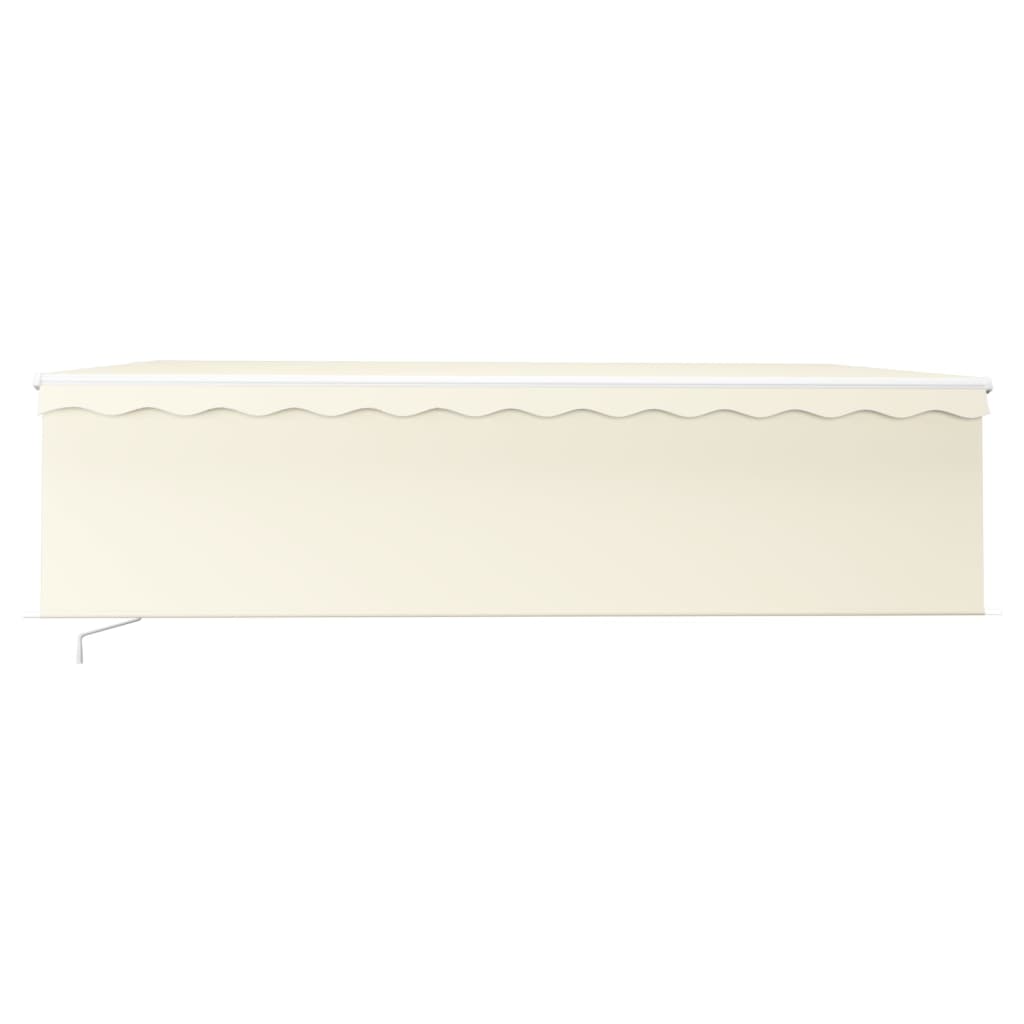 Vidaxl Luifel mit Rollerblind und 5x3 M -Creme manuell ausziehbar
