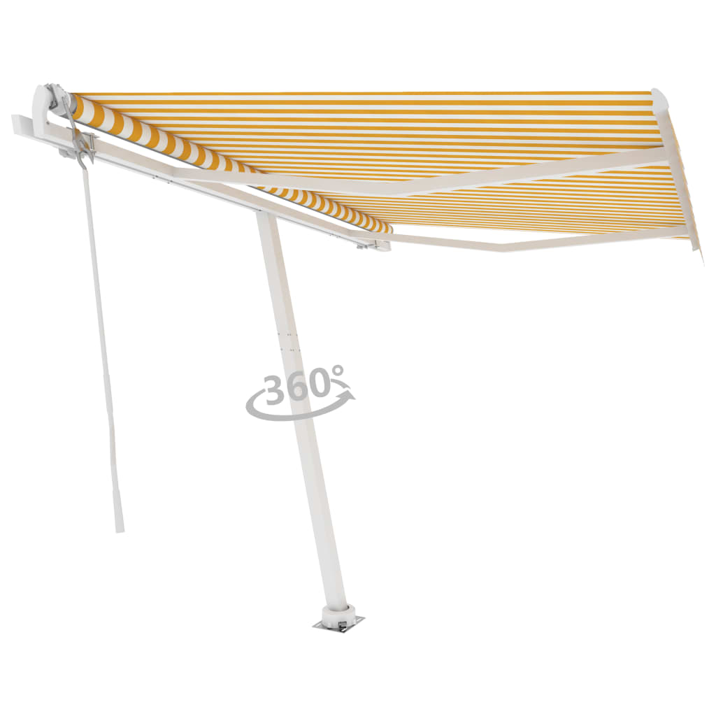 Vidaxl laifel kostenlos -ausstehende automatische 300x250 cm gelb und weiß