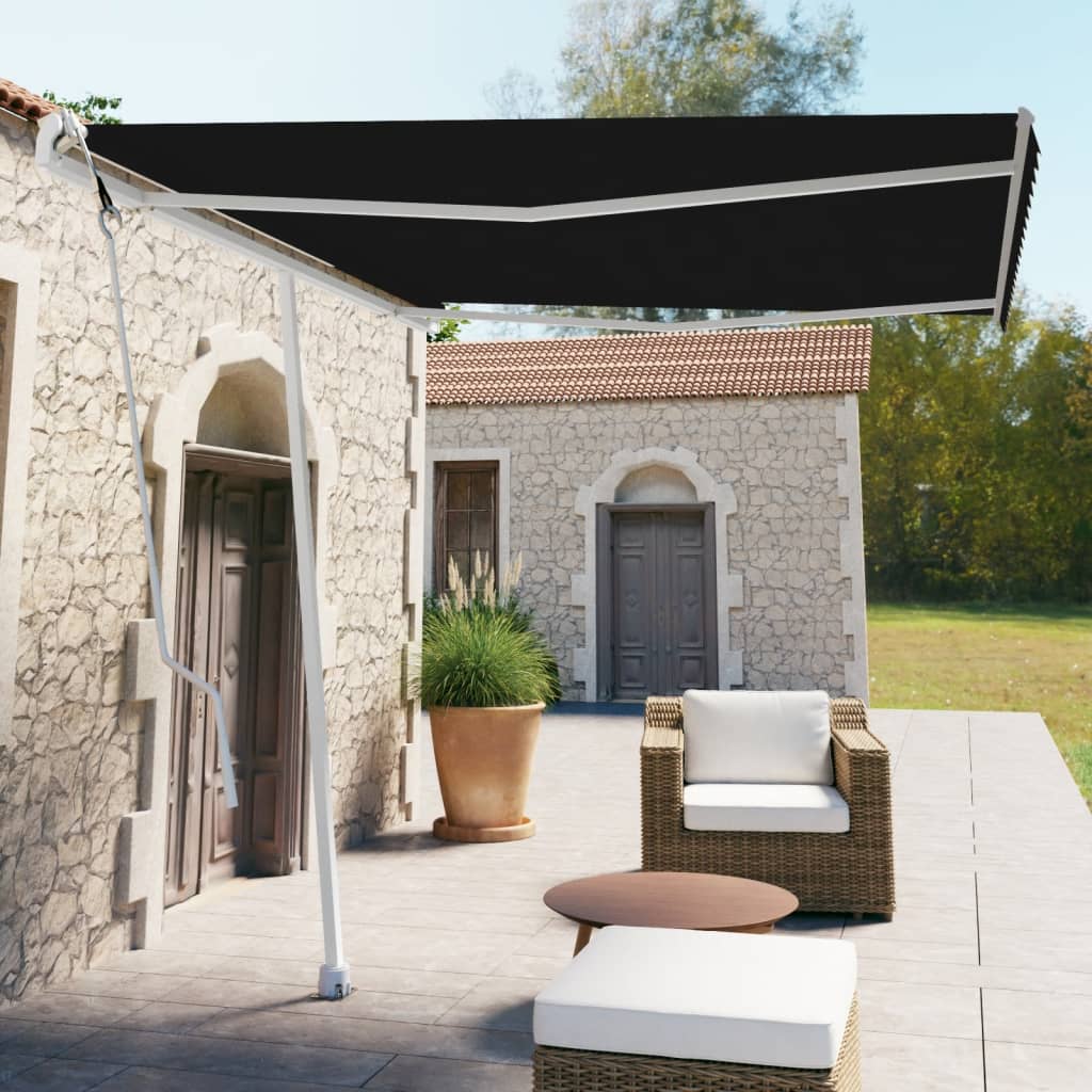 Vidaxl Laifel Free -ausstehende automatische 300x250 cm Anthrazit -Colored