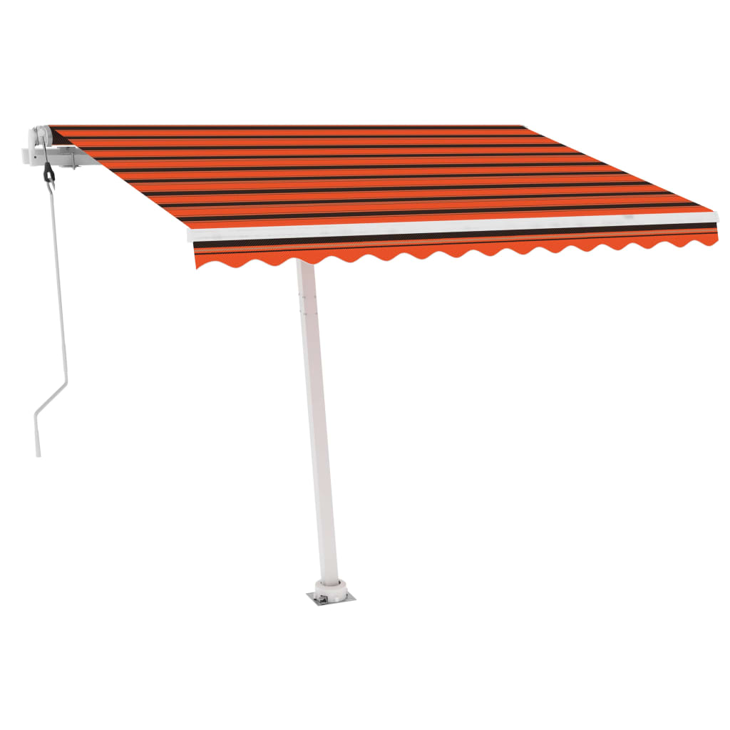 Vidaxl luifel kostenlos -ausstehende automatische 300x250 cm orange und braun