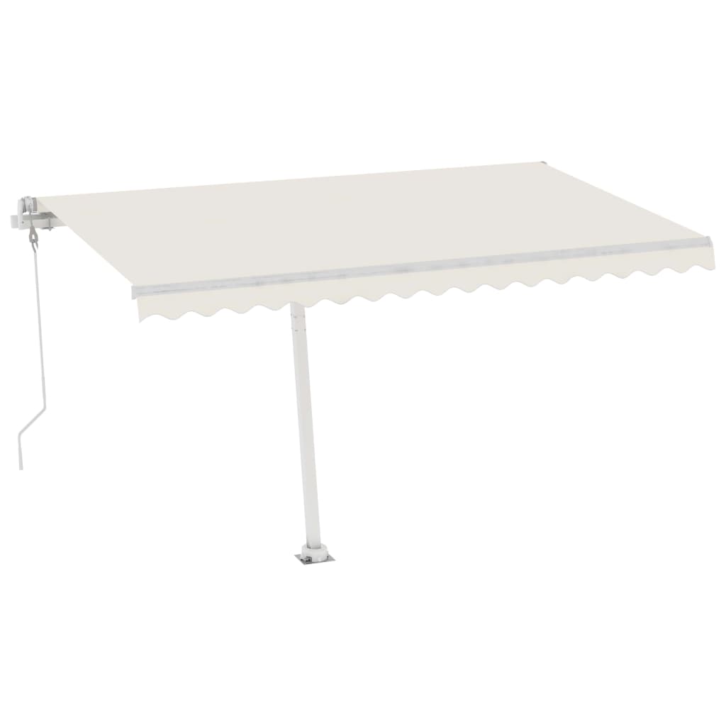 Vidaxl luifel kostenlos -ausstehende automatische 400x300 cm creme -gelenkt