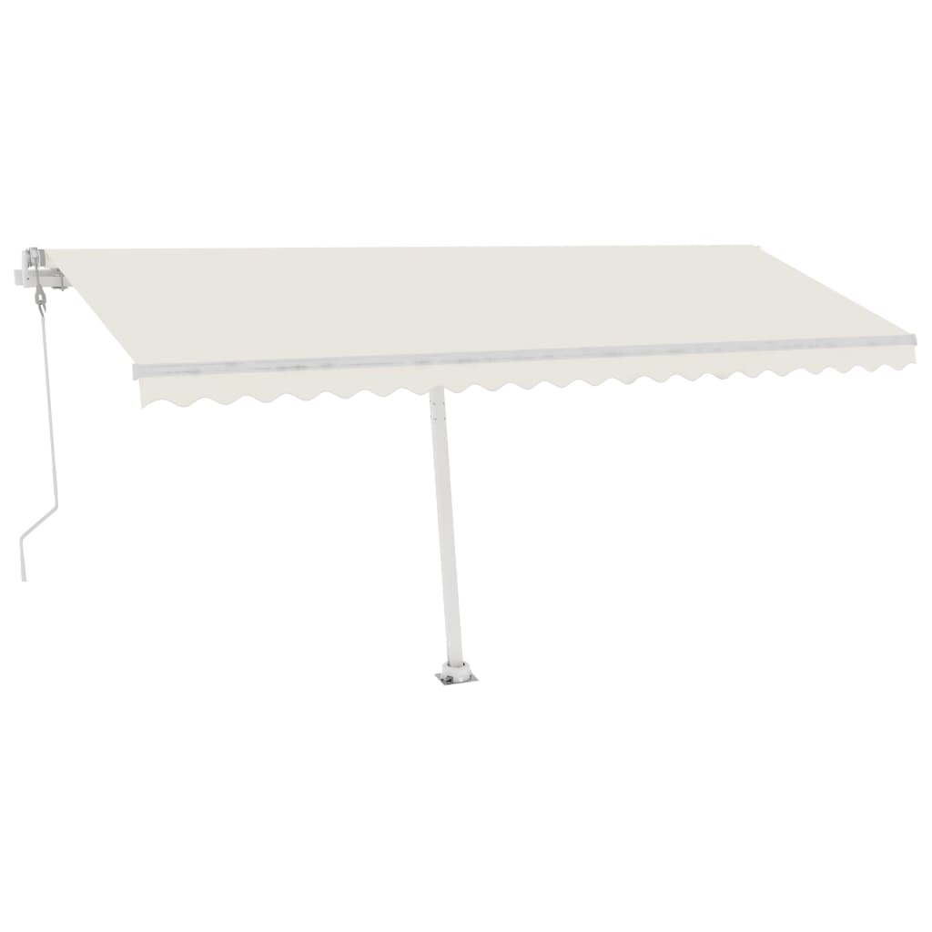 Vidaxl luifel kostenlos -ausstehende automatische 500x300 cm creme -gelenkt